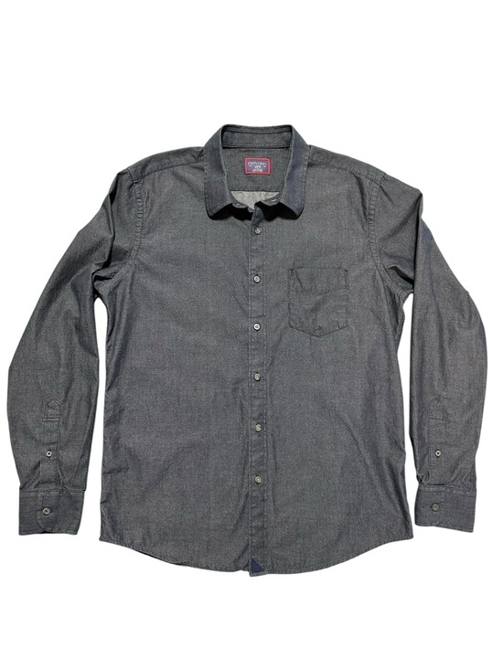 UNTUCKit Other - UNTUCKit Men's Charcoal Gray Long-Sleeve Button-Down Shirt Slim Fit L